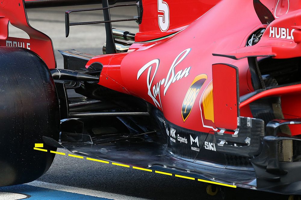 Ferrari SF1000 floor detail
