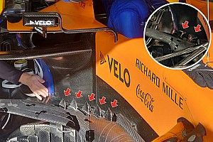 McLaren: ecco il barge board con le pinnette di squalo