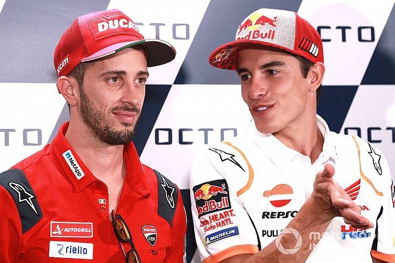 Andrea Dovizioso, Ducati Team, Marc Marquez, Repsol Honda Team