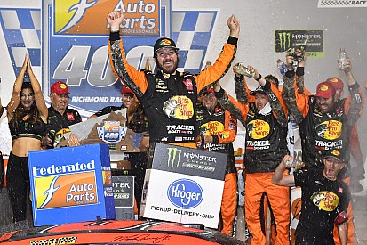Martin Truex Jr. first spins, then wins Richmond Cup race