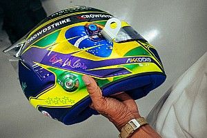 Hamilton, Vettel, Leclerc y Albon con cascos homenaje a Brasil