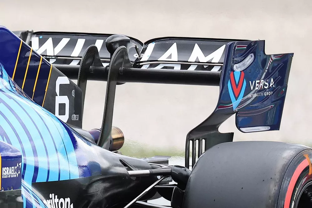 Williams FW43B rear wing detail