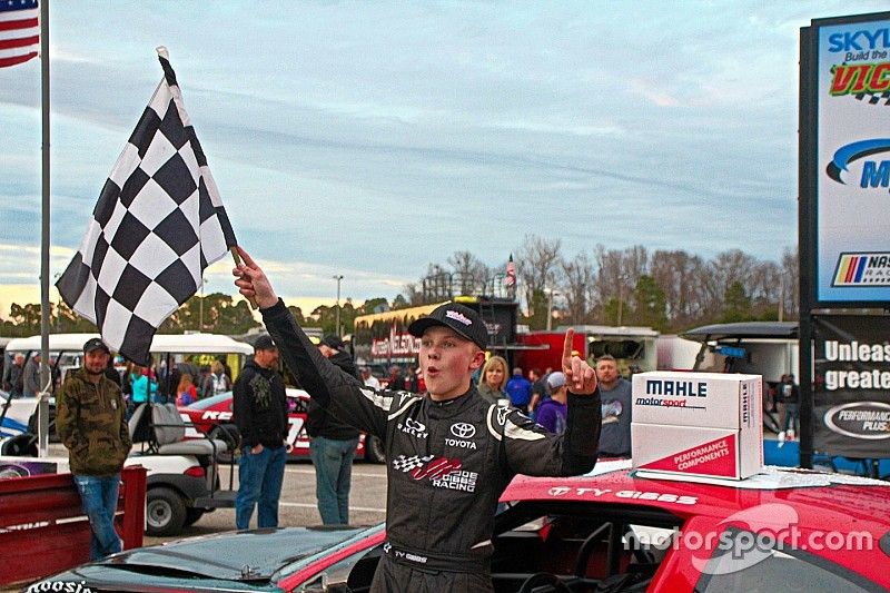 Ty Gibbs wins first Late Model race