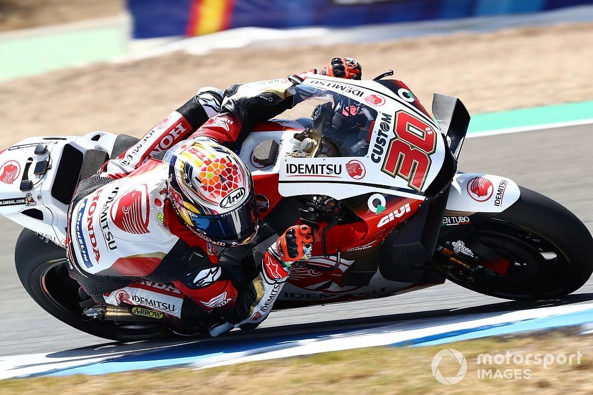 Nakagami topt eerste sessie in Brno, Quaratararo dertiende