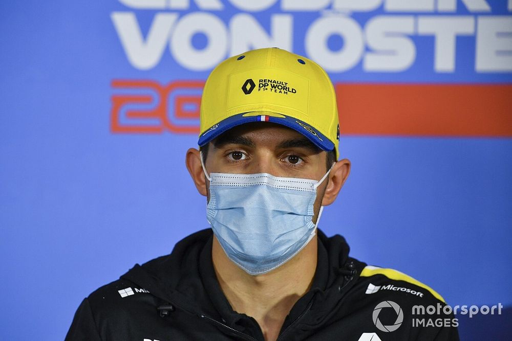 Esteban Ocon, Renault F1 Team in the press conference 