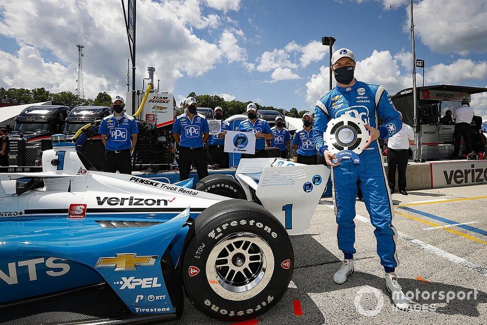 Pole Winner Josef Newgarden, Team Penske Chevrolet