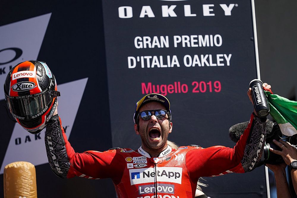 Podium: race winner Danilo Petrucci, Ducati Team
