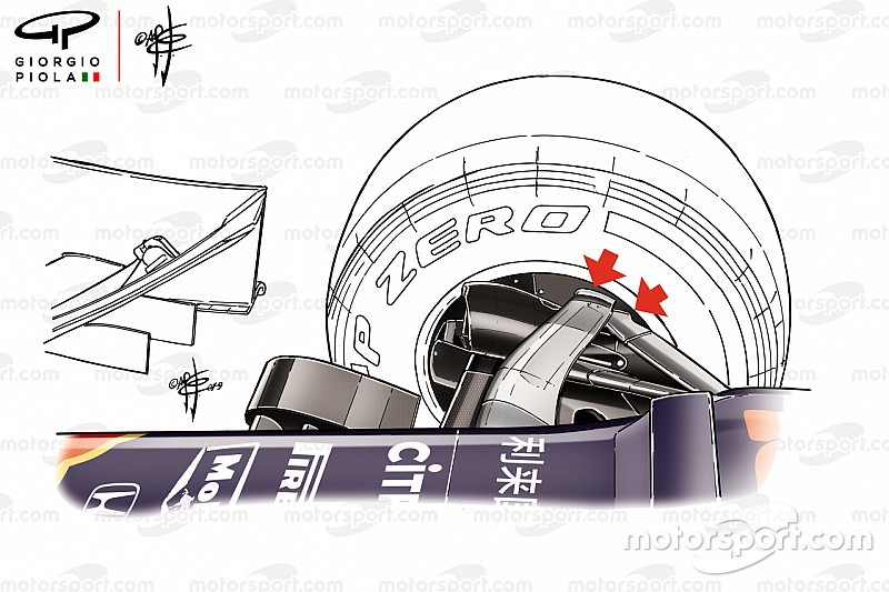 Rivoluzione Red Bull: la sospensione anteriore della RB15 è un sistema multilink
