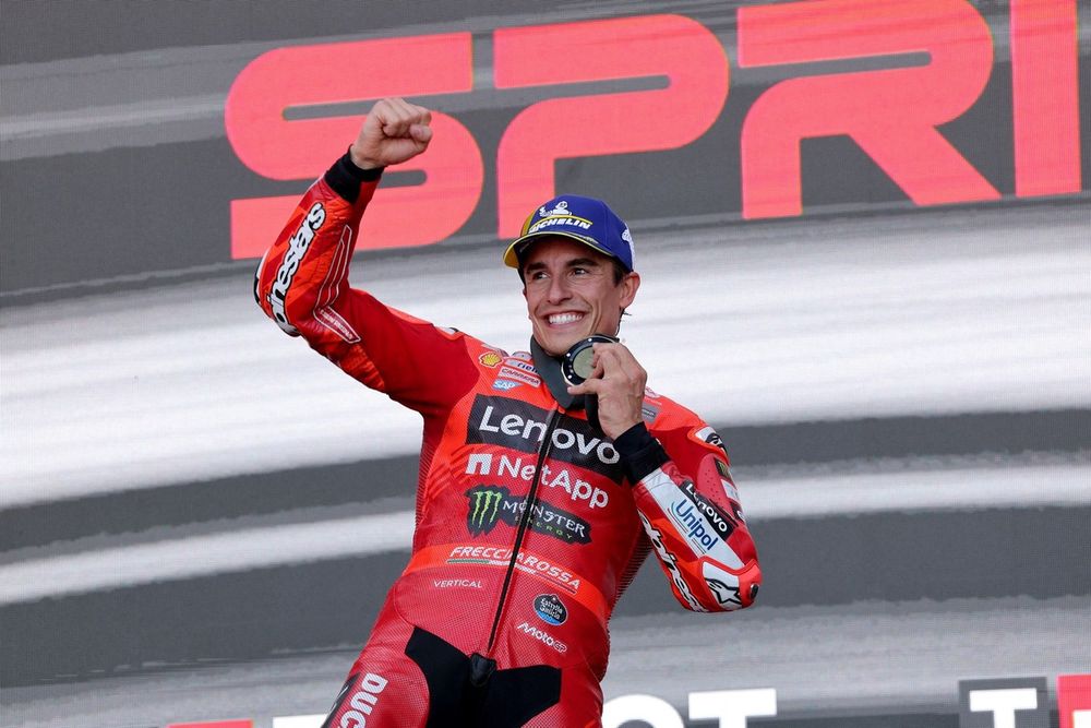 Ganador de la carrera Marc M&aacute;rquez, Ducati