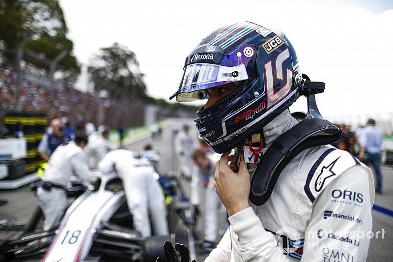 Lance Stroll, Williams Racing, sur la grille