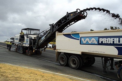 Resurfacing works begin at Perth Supercars circuit