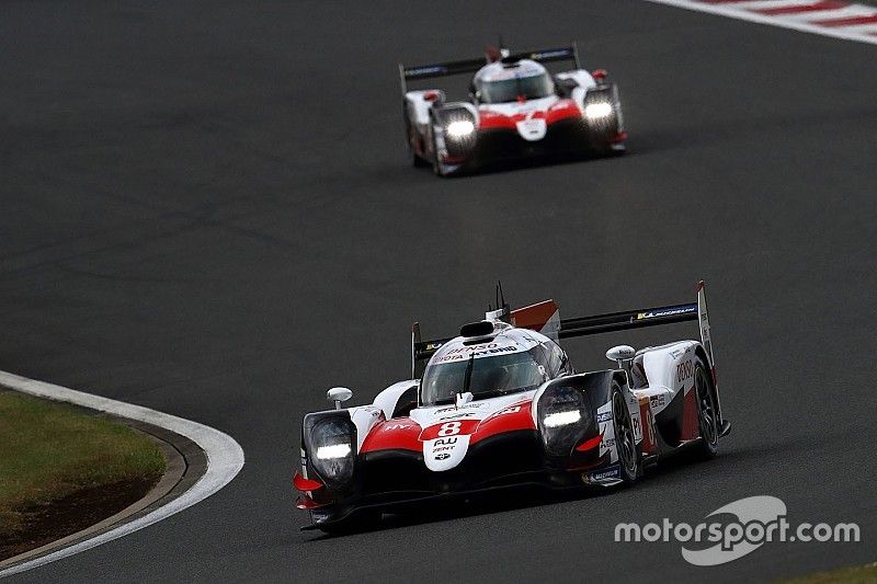 #7 Toyota Gazoo Racing Toyota TS050: Mike Conway, Kamui Kobayashi, Jose Maria Lopez, #8 Toyota Gazoo Racing Toyota TS050: Sebastien Buemi, Kazuki Nakajima, Fernando Alonso