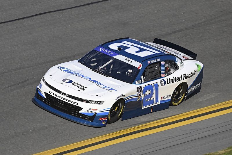 Austin Hill wins as airborne crash ends NASCAR Xfinity race