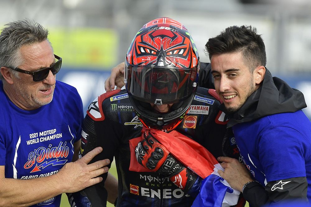 Wereldkampioen Fabio Quartararo, Yamaha Factory Racing viert