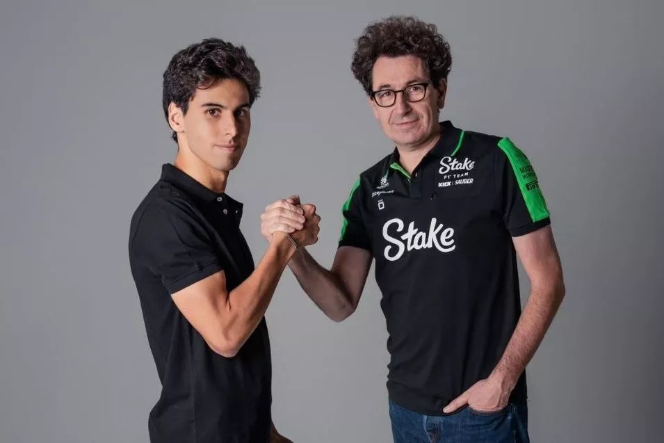 Gabriel Bortoleto, Mattia Binotto, Sauber.JPG