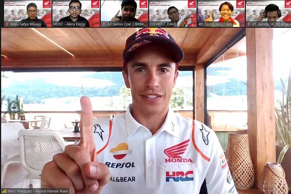 Marquez Beri Semangat Komunitas Honda di Indonesia Lewati Pandemi