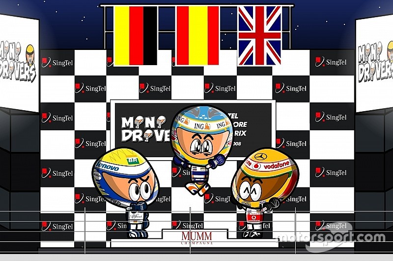 Vídeo: el GP de Singapur 2008 de F1 por MiniDrivers