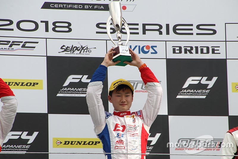 FIA-F4第3戦富士:ポールの角田裕毅、名取鉄平を抑えきり今季2勝目