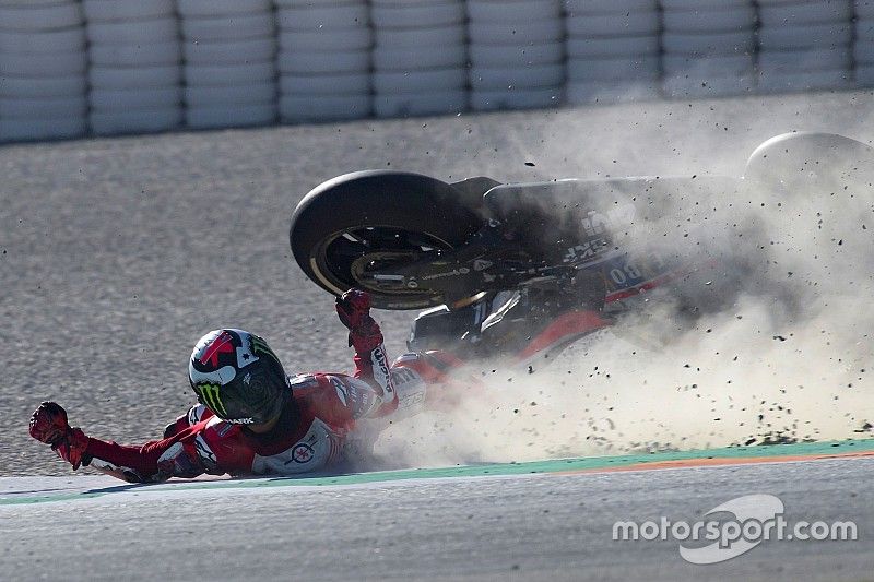 Sturz:, Jorge Lorenzo, Ducati Team