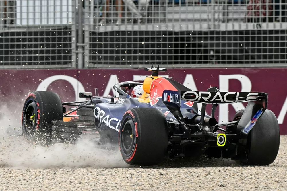 Max Verstappen, Red Bull Racing crash