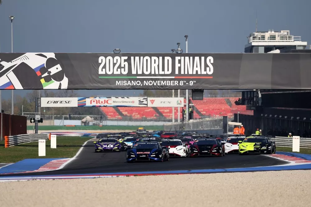 La partenza di Gara 1, Lamborghini Super Trofeo North America