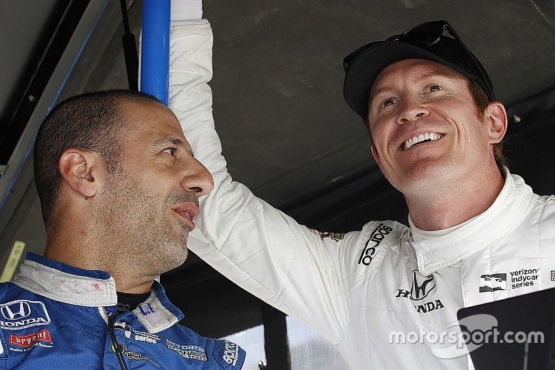 Tony Kanaan, Chip Ganassi Racing Honda, Scott Dixon, Chip Ganassi Racing Honda