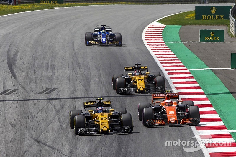 Palmer a rapproché son style de pilotage de celui de Hülkenberg