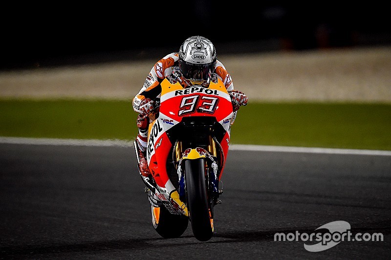 MotoGP Qatar: Meski terjatuh, Marquez tercepat di warm-up