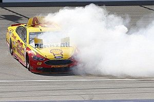 Logano praises "out of control cars" with Michigan rules package