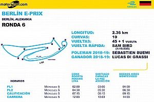 Horarios para ePrix de Berlín Ronda 6 y 7