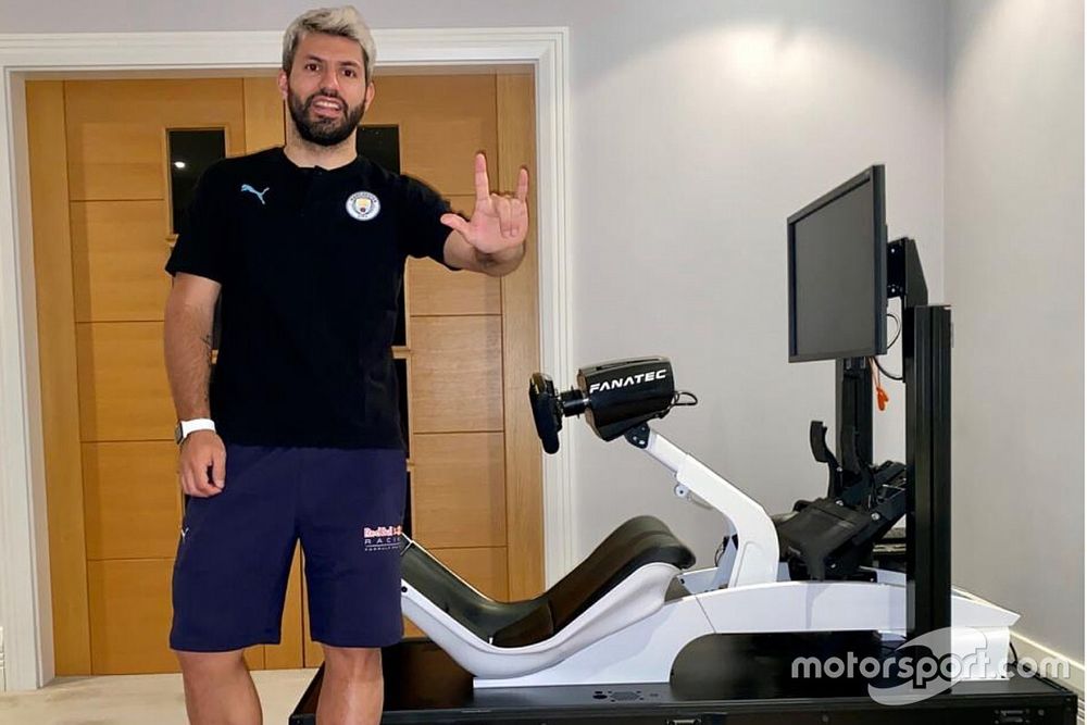 Sergio Agüero rejoint six pilotes de F1 au Virtual GP d'Espagne
