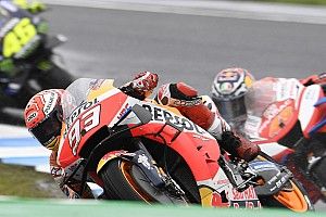 Márquez: “No puedes rodar lento en medio de la trazada”