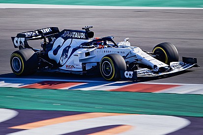 L'AlphaTauri AT01 a pris la piste à Misano