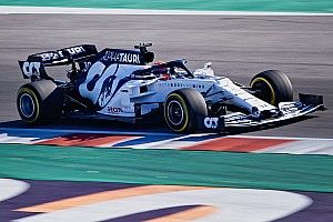 L'AlphaTauri AT01 a pris la piste à Misano
