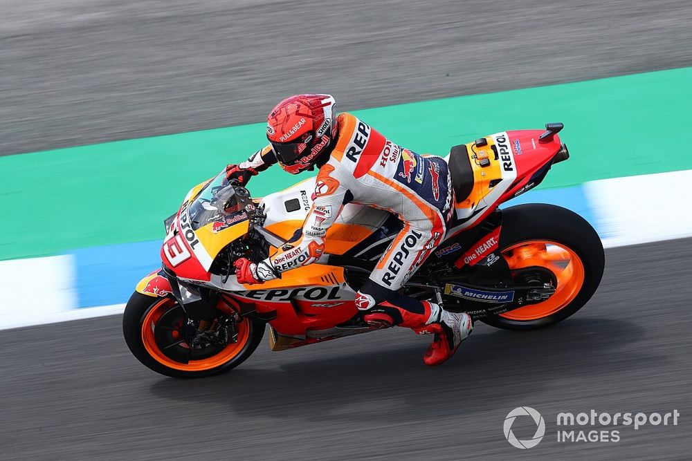Pas de blocage pour Márquez en retrouvant le lieu de son accident