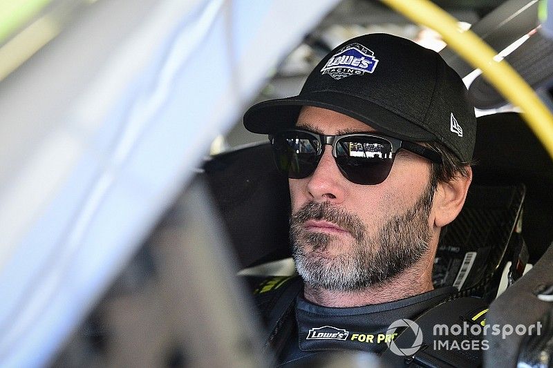If on his way out of playoffs, Jimmie Johnson will "go down swinging"
