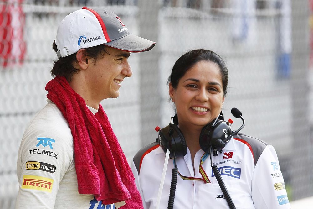 Esteban Gutiérrez, Monisha Kaltenborn, directora de Sauber