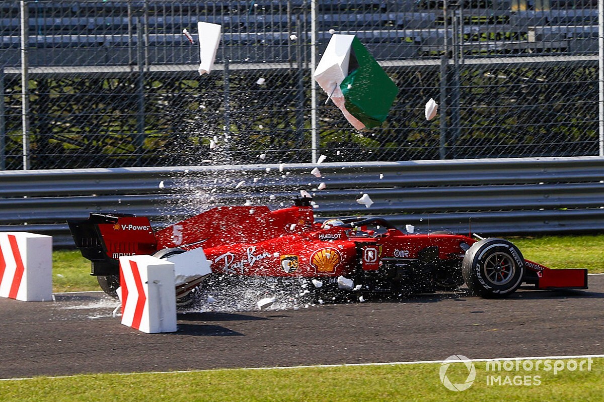 Феттель продержался в гонке на домашней трассе Ferrari всего 6 кругов