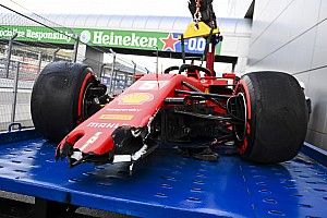 Unfall von Ferrari-Fahrer Sebastian Vettel im Qualifying in Sotschi