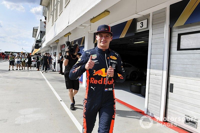 Ganador de la pole Max Verstappen, Red Bull Racing