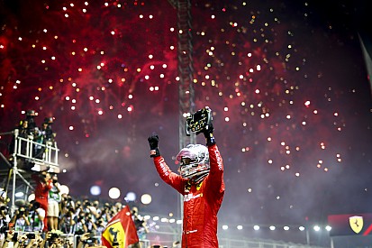 Vettel boekt in Singapore eerste zege van 2019, Verstappen derde