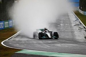 F1 Japanese GP: Russell leads Mercedes 1-2 in wet FP2