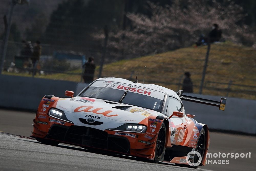 【スーパーGT】富士公式テスト初日、36号車スープラがトップタイム。GT300は56号車GT-R首位