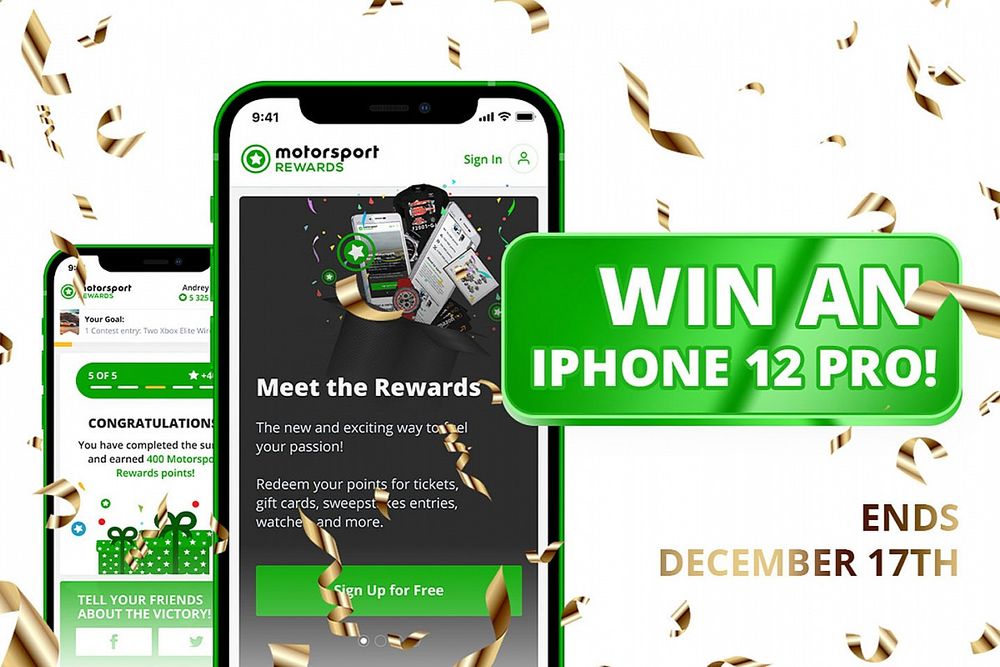 Win a new iPhone 12 Pro with Motorsport Rewards