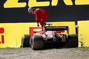 Videón, ahogy Leclerc összetöri a Ferrarit az imolai második szabadedzésen