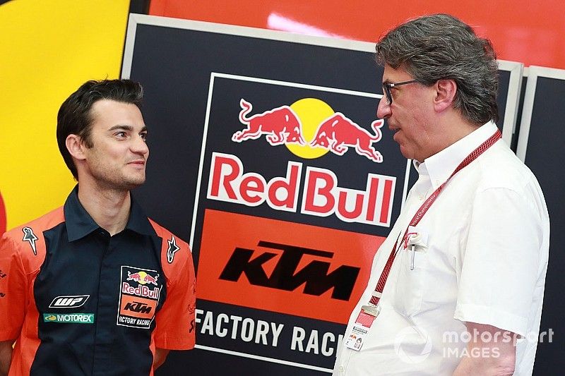 Dani Pedrosa, Red Bull KTM Factory Racing piloto de pruebas, Stefan Pierer, CEO KTM Group