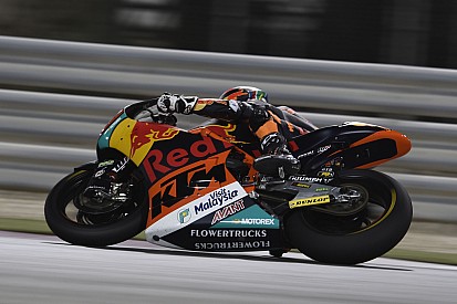 Binder snelste op eerste dag Moto2-test Qatar, Bendsneyder dertiende