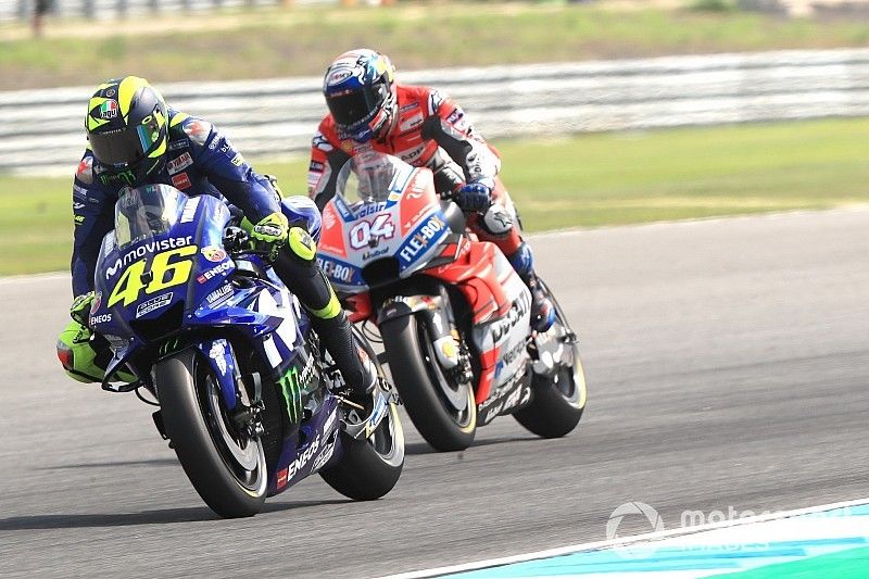 Valentino Rossi, Yamaha Factory Racing, Andrea Dovizioso, Ducati Team