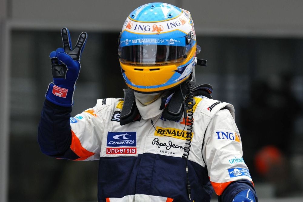Fernando Alonso con Renault en Japón 2008