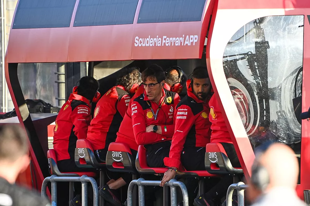 The Ferrari team
